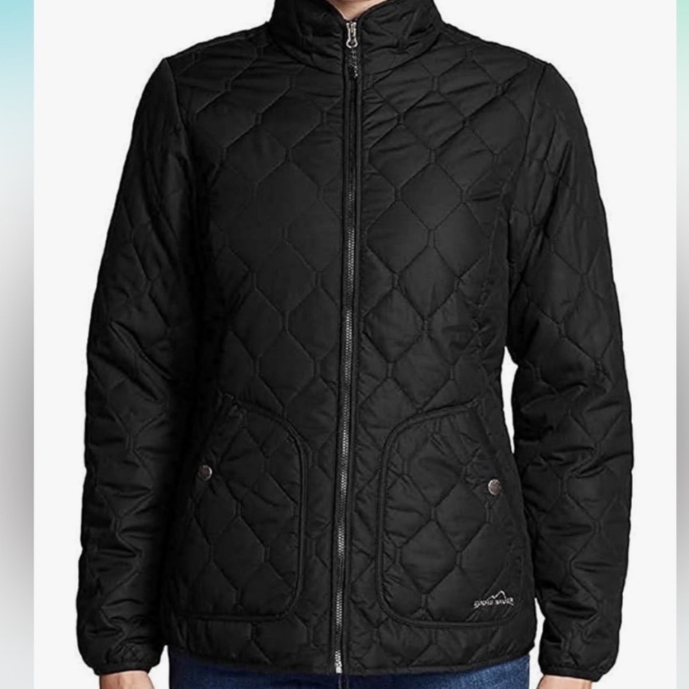 Eddie Bauer Black Quilted Jacket